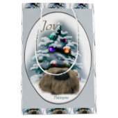 Pekingese Liebhaber Weihnachten Mittlere Geschenktüte (Vorderseite)