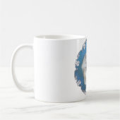 Pekingese Lily on Blue Kaffeetasse (Links)