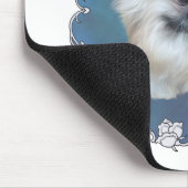 Pekingese Lily on Blue Mousepad (Ecke)