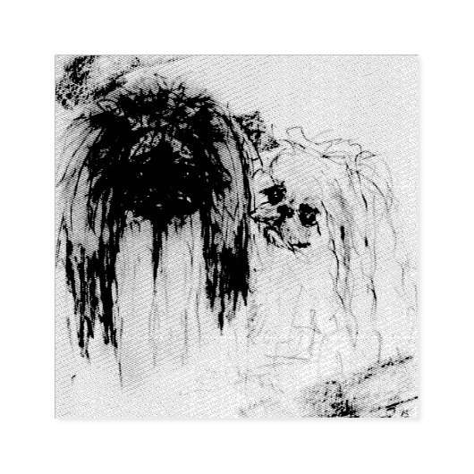 Pekingese Lovers Gummistempel (Prägung)