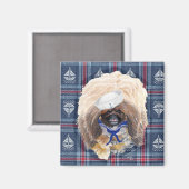 Pekingese Magnet (Vorderseite/Rückseite)