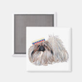 Pekingese Magnet (Vorderseite/Rückseite)