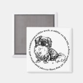 Pekingese Magnet (Vorderseite/Rückseite)