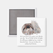 Pekingese Magnet (Vorderseite/Rückseite)