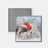 Pekingese Magnet (Vorderseite/Rückseite)