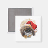 Pekingese Magnet (Vorderseite/Rückseite)