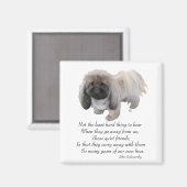 Pekingese Magnet (Vorderseite/Rückseite)