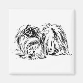 Pekingese Magnet (Vorne)