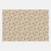 Pekingese Malerei Fawn Niedlich Original Haustier  Geschenkpapier Set (Vorderseite 3)