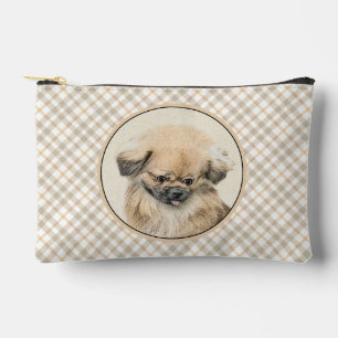Pekingese Malerei Fawn Niedlich Original Haustier Zubehörtasche