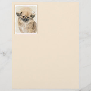 Pekingese Malerei - Niedliche Original Hunde Kunst