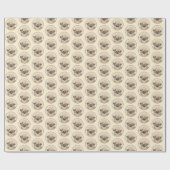 Pekingese Malerei - Niedliche Original Hunde Kunst Geschenkpapier (Flach)