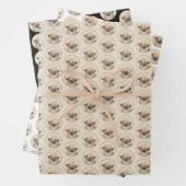 Pekingese Malerei - Niedliche Original Hunde Kunst Geschenkpapier Set (Beispiel)