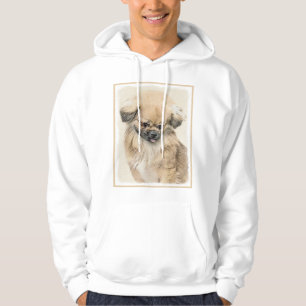 Pekingese Malerei - Niedliche Original Hunde Kunst Hoodie