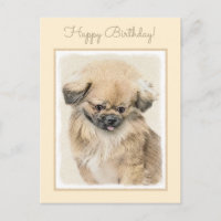 Pekingese Malerei - Niedliche Original Hunde Kunst