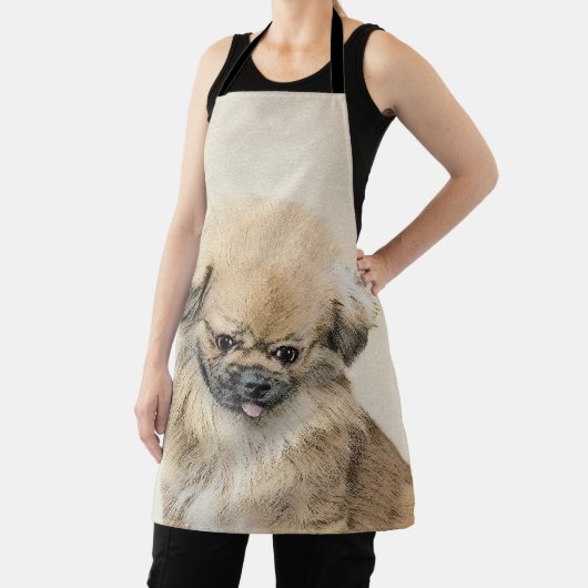 Pekingese Malerei - Niedliche Original Hunde Kunst Schürze (InSitu)