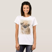 Pekingese Malerei - Niedliche Original Hunde Kunst T-Shirt (Vorne ganz)
