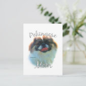 Pekingese Mama 2 Postkarte (Stehend Vorderseite)