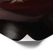 Pekingese mit dem Weihnachtsmann Weihnachten Poster (Ecke)