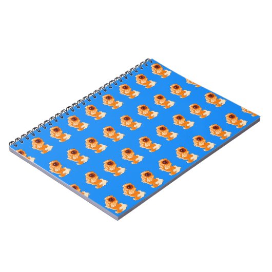 Pekingese Muster Notizblock (Linke Seite)