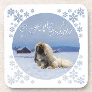 Pekingese O Heilige Nacht Getränkeuntersetzer