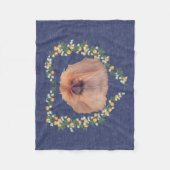 Pekingese Orange Blossom Fleecedecke (Vorderseite)