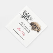 Pekingese Paper Napkin Serviette (Ecke)
