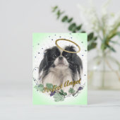 Pekingese Perfect Angel Postkarte (Stehend Vorderseite)