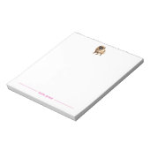 Pekingese Personalisiert Notepad Notizblock (Rotiert)