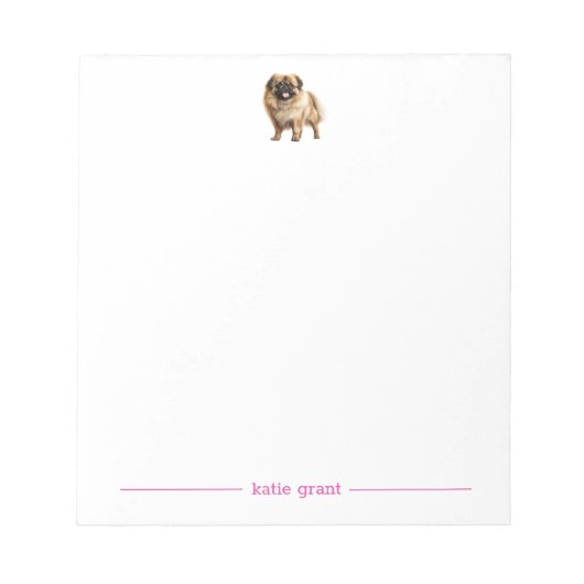Pekingese Personalisiert Notepad Notizblock (Vorderseite)