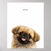 Pekingese Personalisiert Print Poster (Vorne)