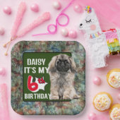Pekingese Personalisierte 6. Geburtstagsparty Pappteller (Party)