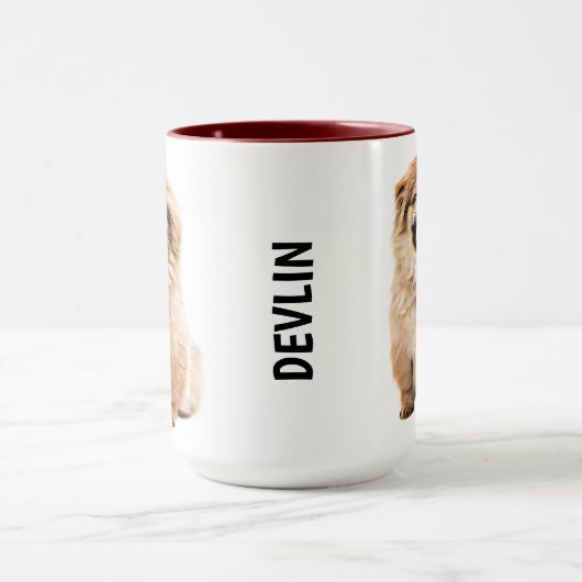 Pekingese Personalisierte Mug Tasse (Zentrum)