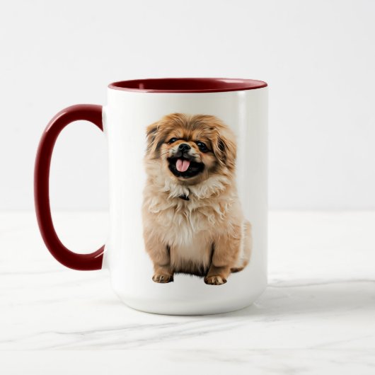 Pekingese Personalisierte Mug Tasse (Links)