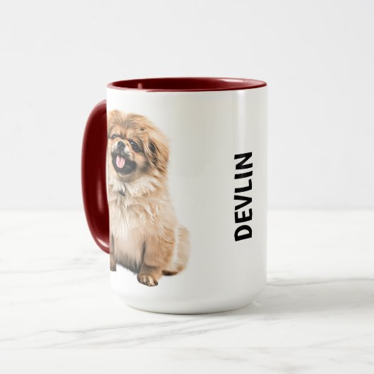 Pekingese Personalisierte Mug Tasse (Vorderseite Links)