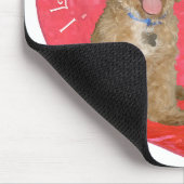Pekingese/Poodle Mix Valentinstag Mousepad (Ecke)