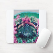 Pekingese Portrait Mousepad (Mit Mouse)