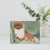 Pekingese postkarte (Stehend Vorderseite)