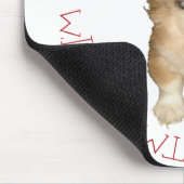 Pekingese Pup First Christmas Mousepad (Ecke)