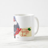 Pekingese Puppy Christmas Kaffeetasse (VorderseiteRechts)
