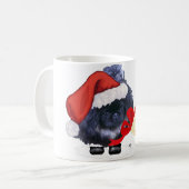 Pekingese Puppy Christmas Kaffeetasse (Vorderseite Links)