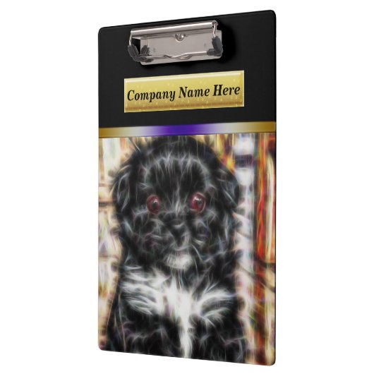 Pekingese Puppy Klemmbrett (Links)