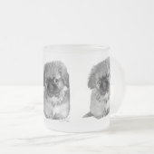 Pekingese Puppy Mattglastasse (VorderseiteRechts)