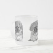 Pekingese Puppy Mattglastasse (Vorderseite Links)