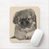 Pekingese Puppy Mousepad (Mit Mouse)