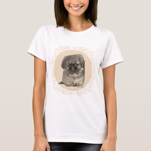 Pekingese Puppy T-Shirt (Vorderseite)