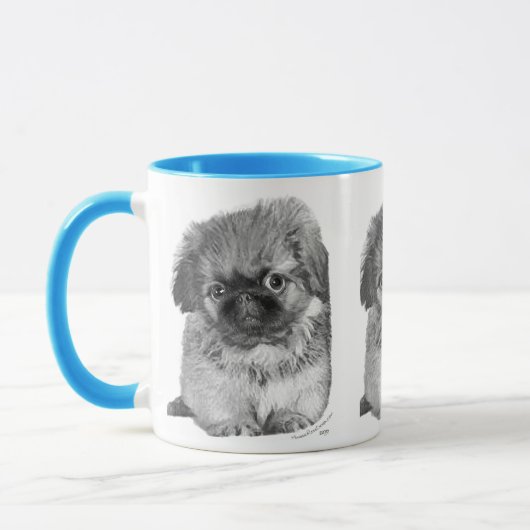 Pekingese Puppy Tasse (Links)