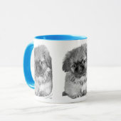 Pekingese Puppy Tasse (Vorderseite Links)