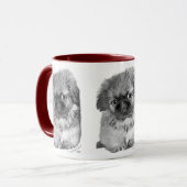 Pekingese Puppy Tasse (Vorderseite Links)