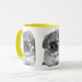 Pekingese Puppy Tasse (Vorderseite Links)